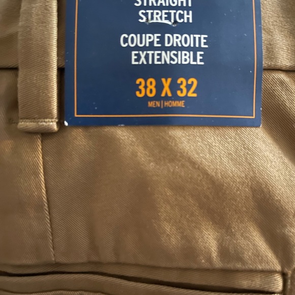 Men’s Gap KHAKIS Straight Stretch Coupe Droite Extensible 38x32 - Picture 2 of 3